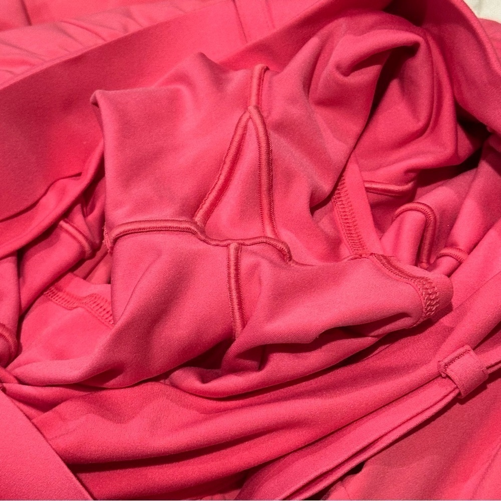 Offline By Aerie Pink Pleated Belted Skirt Built In Shorts Pockets Size XS - Picture 6 of 8